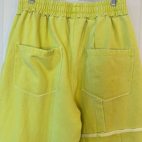 Liam Hodges Aponysus Lime Green Embroidered Heavy Streetwear Joggers, Size XL - Picture 7 of 11
